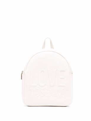 Love Moschino Embossed Logo Backpack