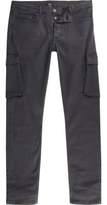 Thumbnail for your product : River Island Mens Grey skinny fit cargo jeans