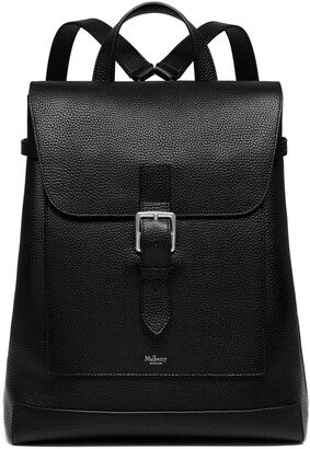 black leather backpack uk