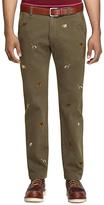 Thumbnail for your product : Brooks Brothers Dog Embroidered Chinos