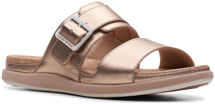 clarks rose gold sandals