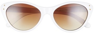 BP Women's 55Mm Studded Cat Eye Sunglasses - Ivory