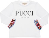 Thumbnail for your product : Emilio Pucci Cotton Jersey T-shirt W/ Silk Details