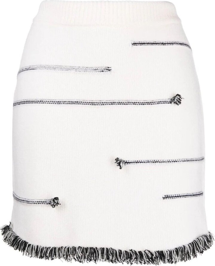 Sonia Rykiel Fringed Edge Mini Skirt