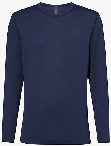 Lululemon Mens Nautical Navy Fundamental Long-sleeved Cotton-blend T-shirt  Xxl - ShopStyle