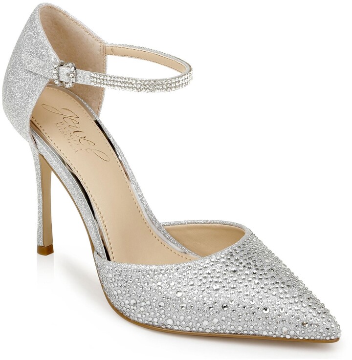 glitter evening shoes