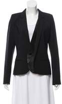 Thumbnail for your product : Barbara Bui Wool Leather-Accented Blazer