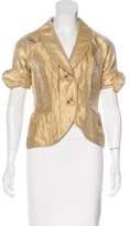 Thumbnail for your product : Vera Wang Metallic Short Sleeve Jacket