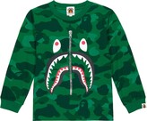 Thumbnail for your product : Bape Kids Camouflage cotton jersey top