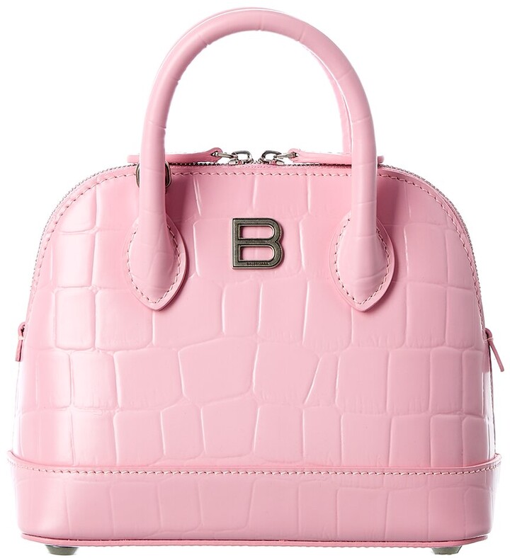 Balenciaga Ville Xxs CrocEmbossed Leather Top Handle Tote ShopStyle