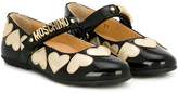 Thumbnail for your product : Moschino Kids heart patch ballerinas