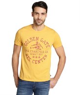 Thumbnail for your product : Blue Marlin yellow cotton blend stretch "Golden Gate" short sleeve graphic tee