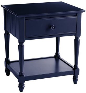 Pier 1 Imports Cottage Navy Blue Nightstand