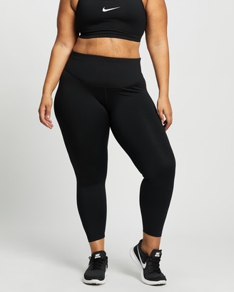 Nike Women's Black Tights - Plus Size One Mr Tight Leggings 2.0