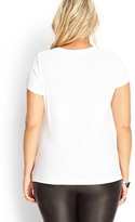 Thumbnail for your product : Forever 21 FOREVER 21+ Zippered Pocket Tee