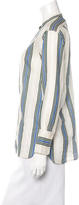 Thumbnail for your product : Vince Striped Button-Up Tunic w/ Tags