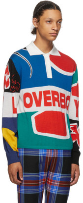 Charles Jeffrey Loverboy Multicolor Flag Rugby Polo