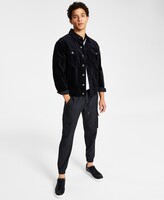 Thumbnail for your product : INC International Concepts Men's Classic-Fit Solid Velvet Trucker Jacket, Created for Macy's