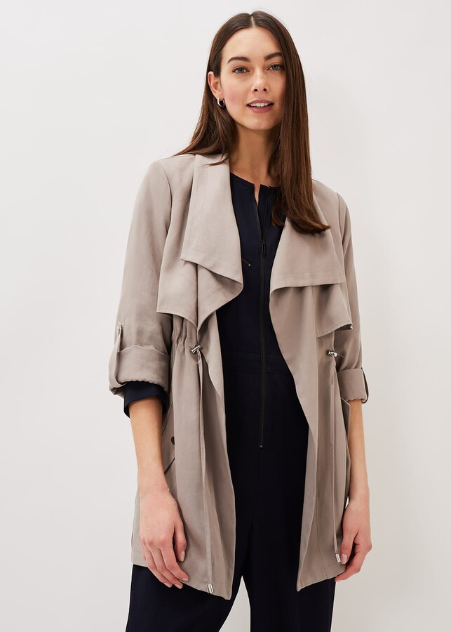 black waterfall jacket size 18