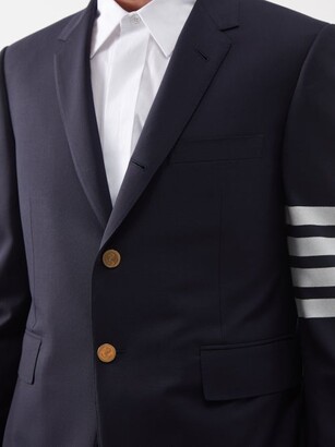 Thom Browne Four-bar Single-breasted Wool Suit Jacket - Navy