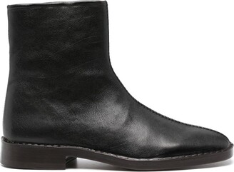 Amy Crookes Black Victorine 60 Shirred Thigh-High Boots