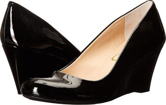 Jessica Simpson Sampson (Black Patent) Women's Wedge Shoes