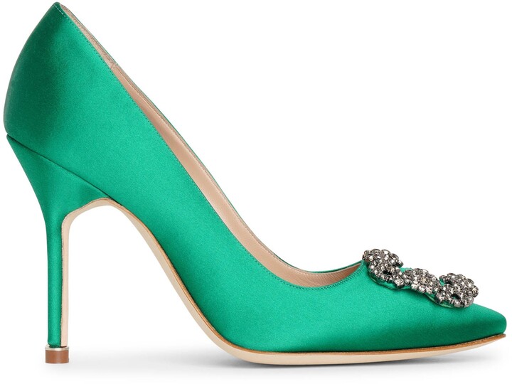 emerald pumps heels