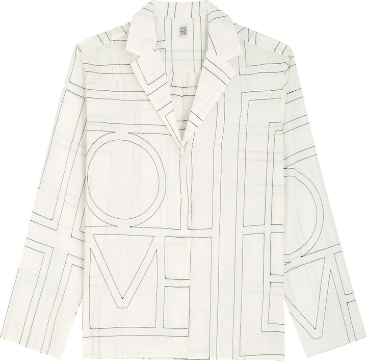 Totême Logo-embroidered Shirt