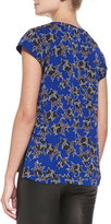 Thumbnail for your product : Diane von Furstenberg America Short-Sleeve Star-Print Top
