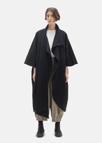 Thumbnail for your product : Black Crane Wool Cape Coat Black Size: One Size