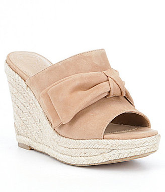 GUESS Hot Love Bow Detail Espadrille Wedges