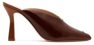 Wandler Niva Bi-colour Leather Mules - Womens - Brown Multi Wandler Niva Bi-colour Leather Mules - Womens - Brown Multi