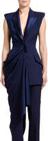 Thumbnail for your product : Alexander McQueen Draped Half-Satin Draped Vest