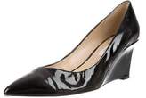 Thumbnail for your product : Diane von Furstenberg Patent Leather Pointed-Toe Wedges