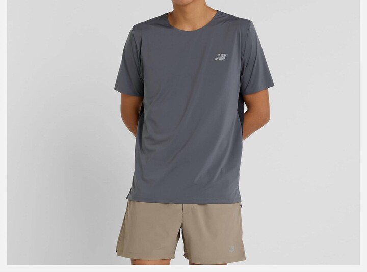 New Balance Race Day T-Shirt In Graphite