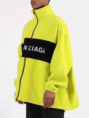 Balenciaga Neon Yellow Logo Jacket - ShopStyle Outerwear