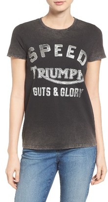 Lucky Brand Women's Washed Triumph Graphic Tee