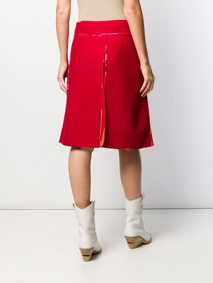 Fendi Pre-Owned 2000's Silk Lining Midi Skirt