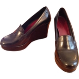 Thumbnail for your product : Claudie Pierlot Black Leather Flats