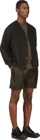 Thumbnail for your product : Rick Owens Black Leather Shorts
