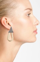 Thumbnail for your product : Cara Snake Chain Triangle Stud Earrings