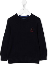 Thumbnail for your product : Ralph Lauren Kids Polo Pony embroidered knitted jumper