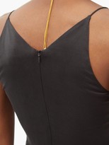Thumbnail for your product : Zimmermann Ruched Silk-blend Satin Midi Dress - Black
