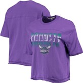 Thumbnail for your product : Junk Food Clothing Women's Purple Charlotte Hornets Gradient Crop Top