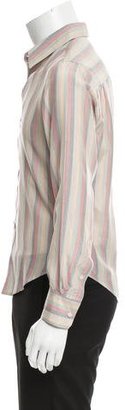 Band Of Outsiders Striped Silk Shirt