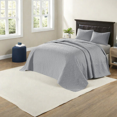 Rongeng Oversized Grey Cotton Bedding Sets Reversible Design For Modern Bedrooms