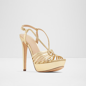 rachel zoe gold platform shoes