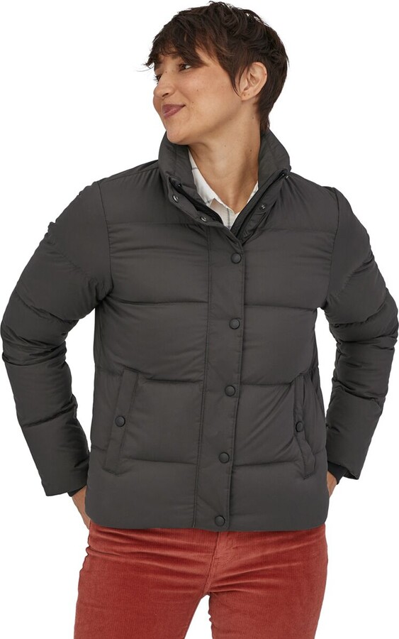 patagonia women's silent down jacket black