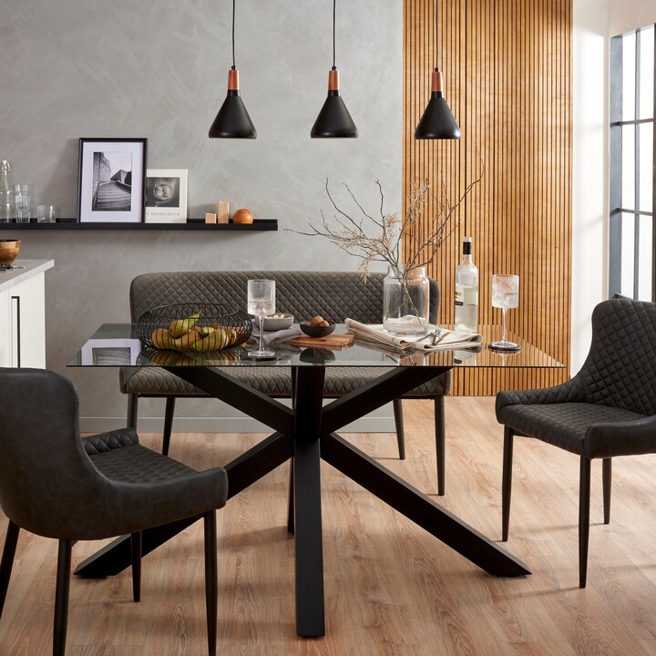 Dunelm Xavi Rectangular Dining Table Black ShopStyle