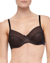 Thumbnail for your product : Chantelle Graphique Three-Part Floral Tulle Bra